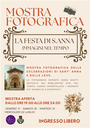 FESTA PATRONALE DI SANT'ANNA
17-22 luglio 2026