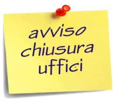 chiusura uffici lunedì 1 giugno 2026